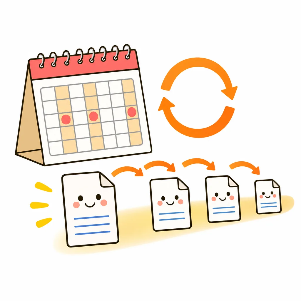 定期的にコピーをやり直して、いつも最新にします。