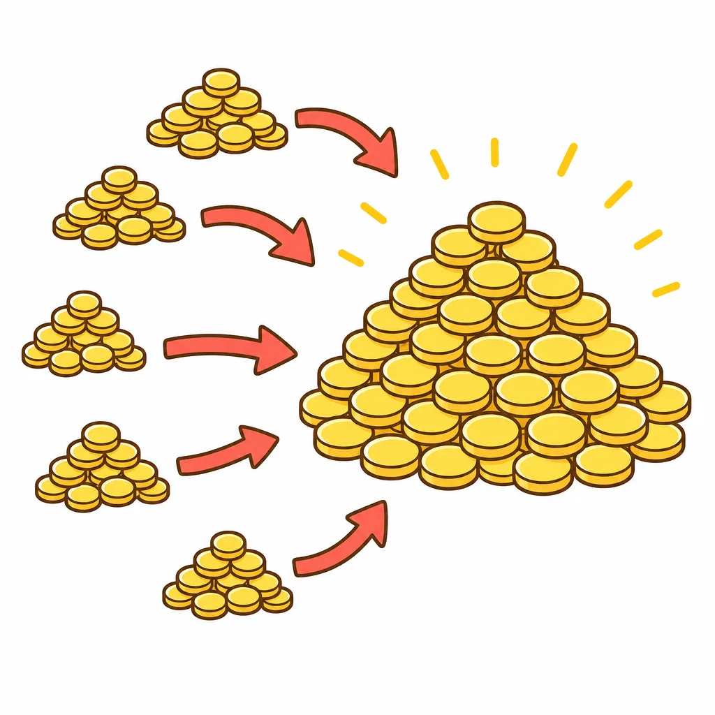うみ出した ぶんを国全体で足し合わせたものがGDP。