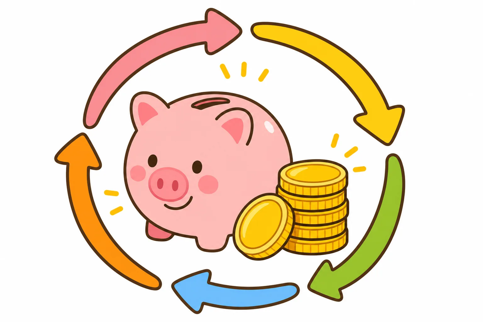 金利は、あずける・借りるに かかわる おかねの しくみです。