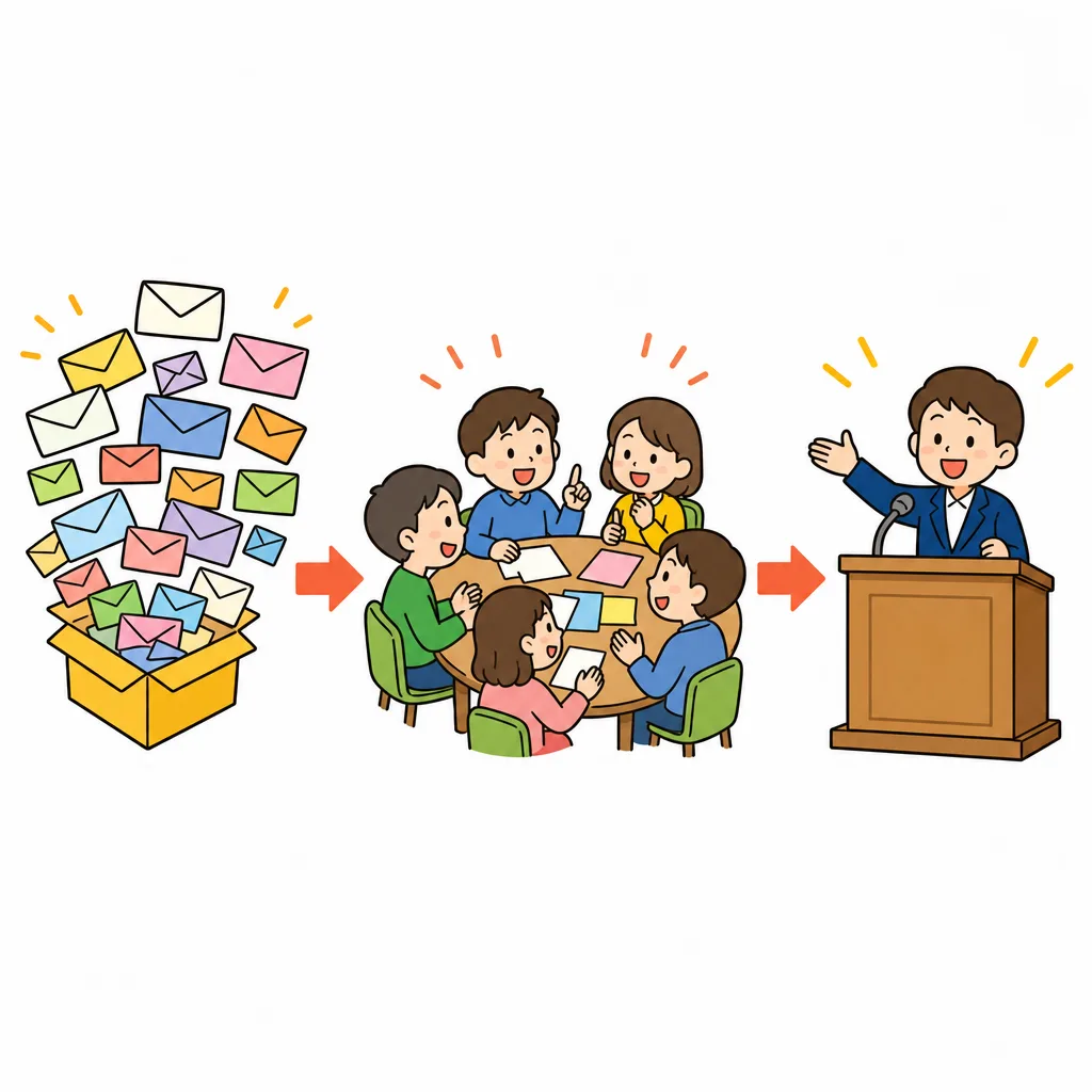 推薦が集まり、委員会が選び、秋に発表されるという流れ。