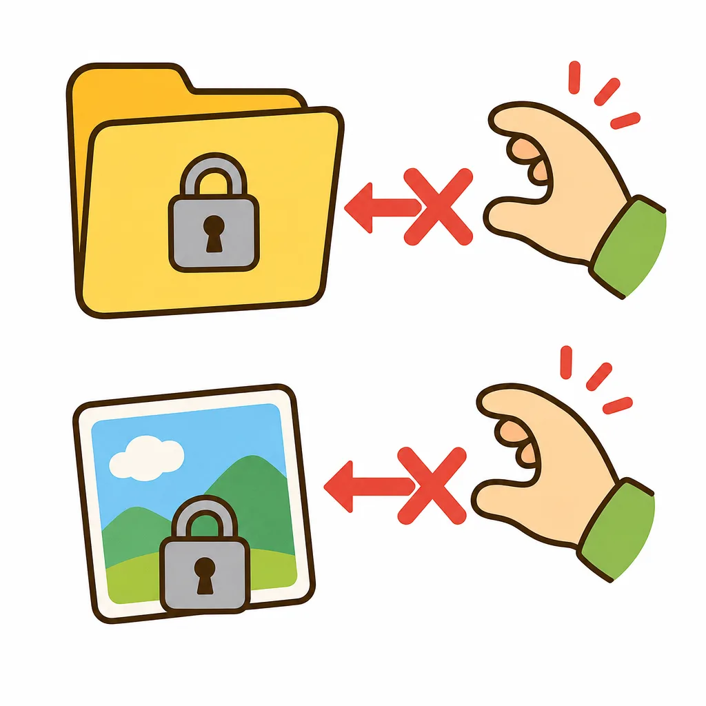 ファイルが暗号化され、開こうとしても開けなくなる。