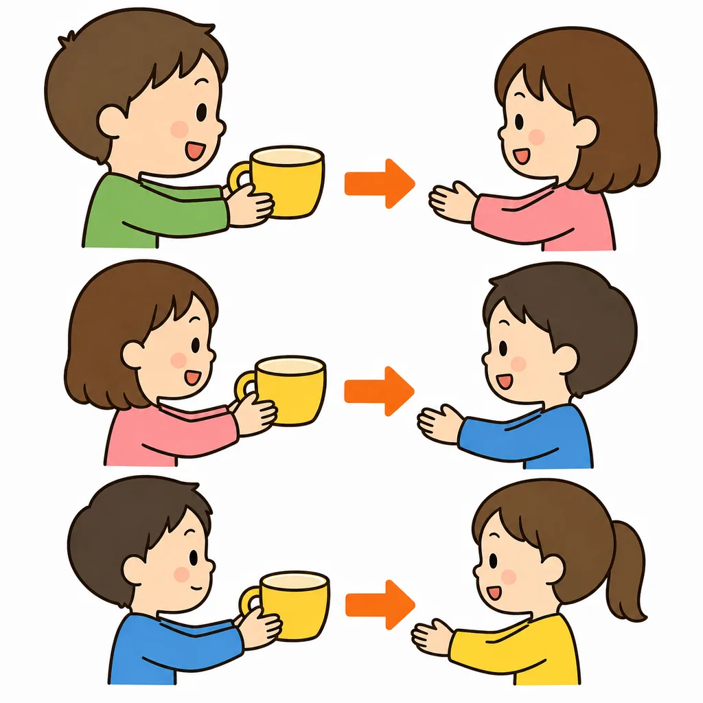 リユースは、形をかえずにそのままもう一度使う。